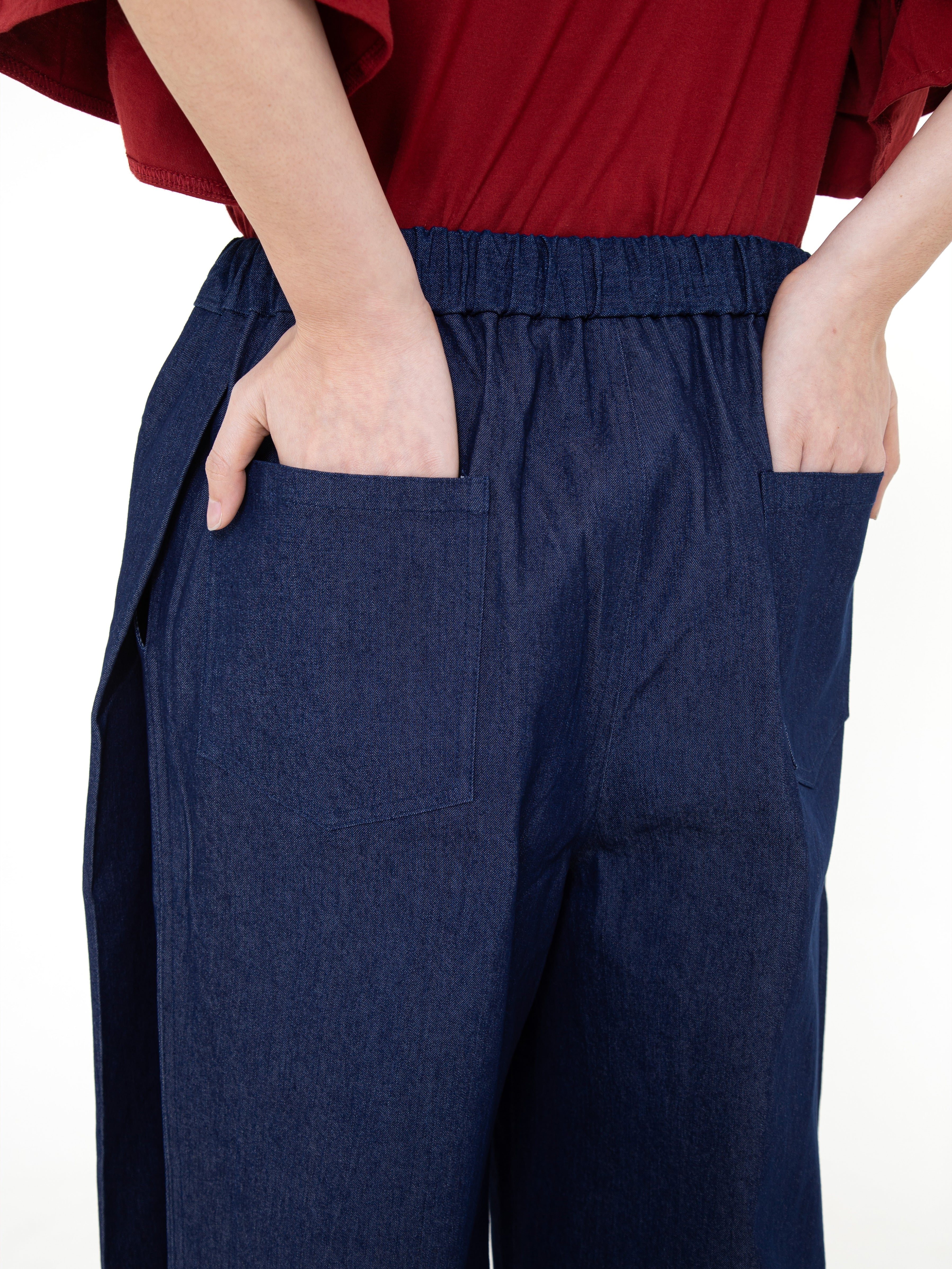 Tilly Wide Indigo Pants