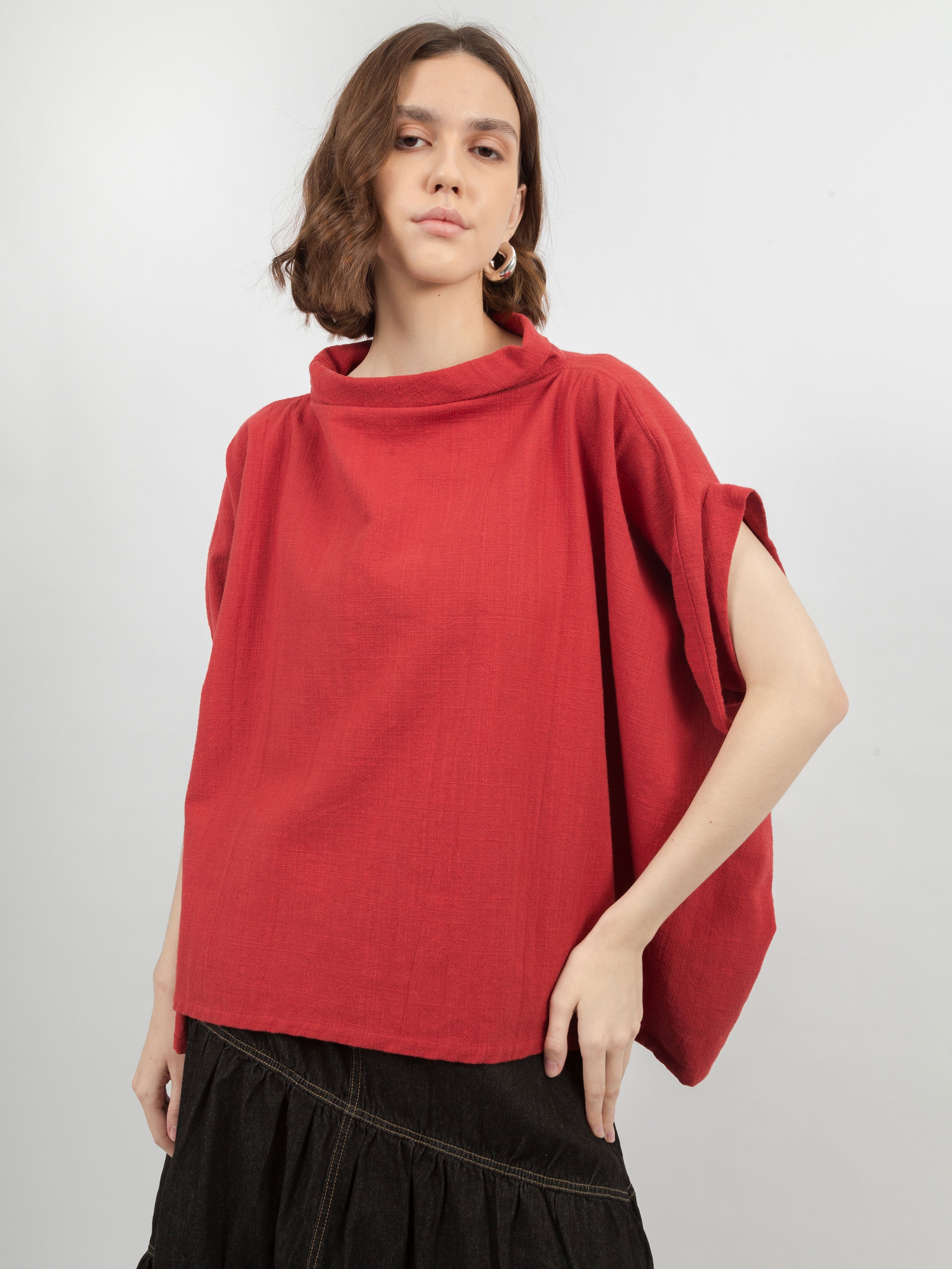 Cara Linen Poncho Top