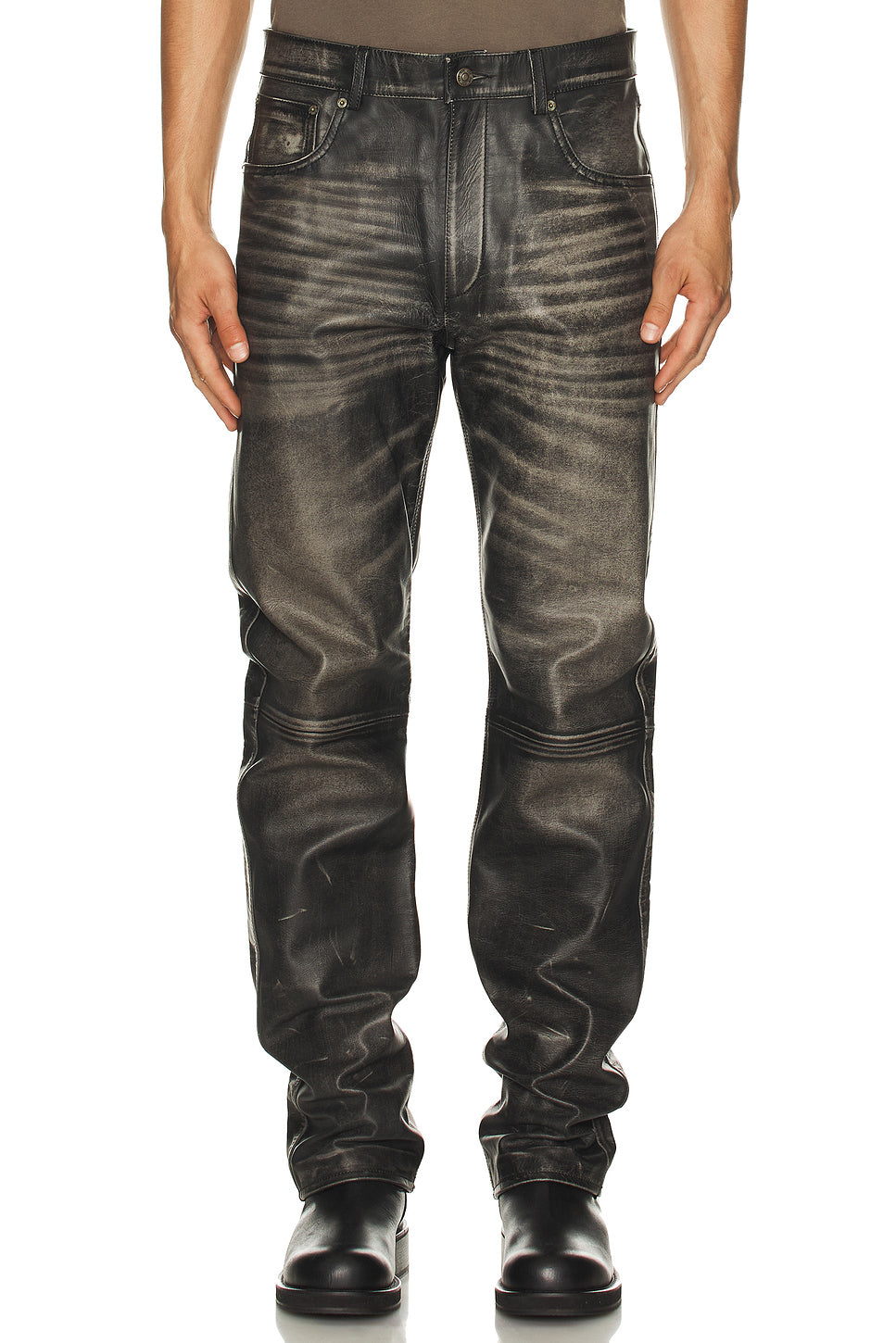 Leather Fivepocket Leather Jean