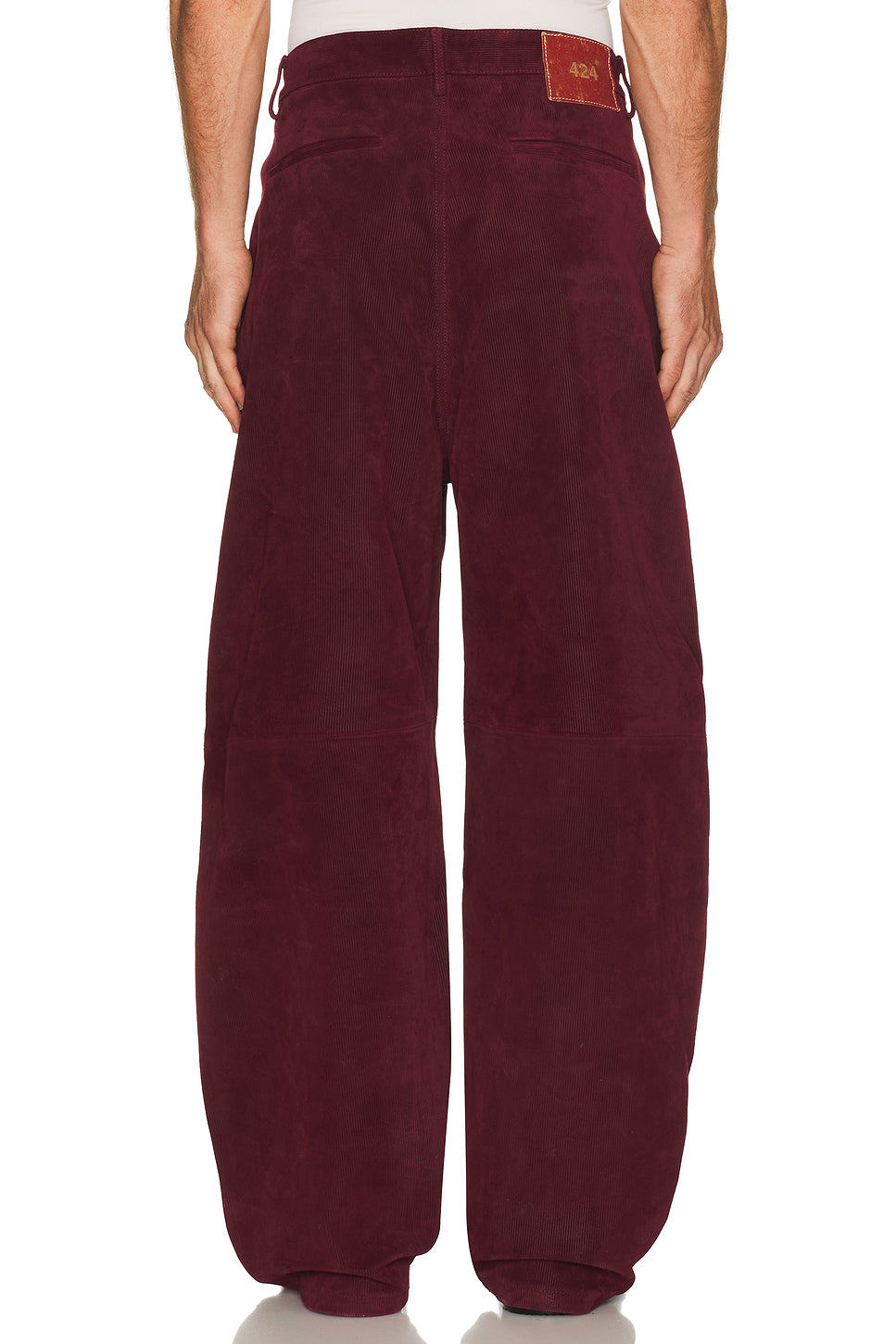 Daddy Corduroy Leather Trouser