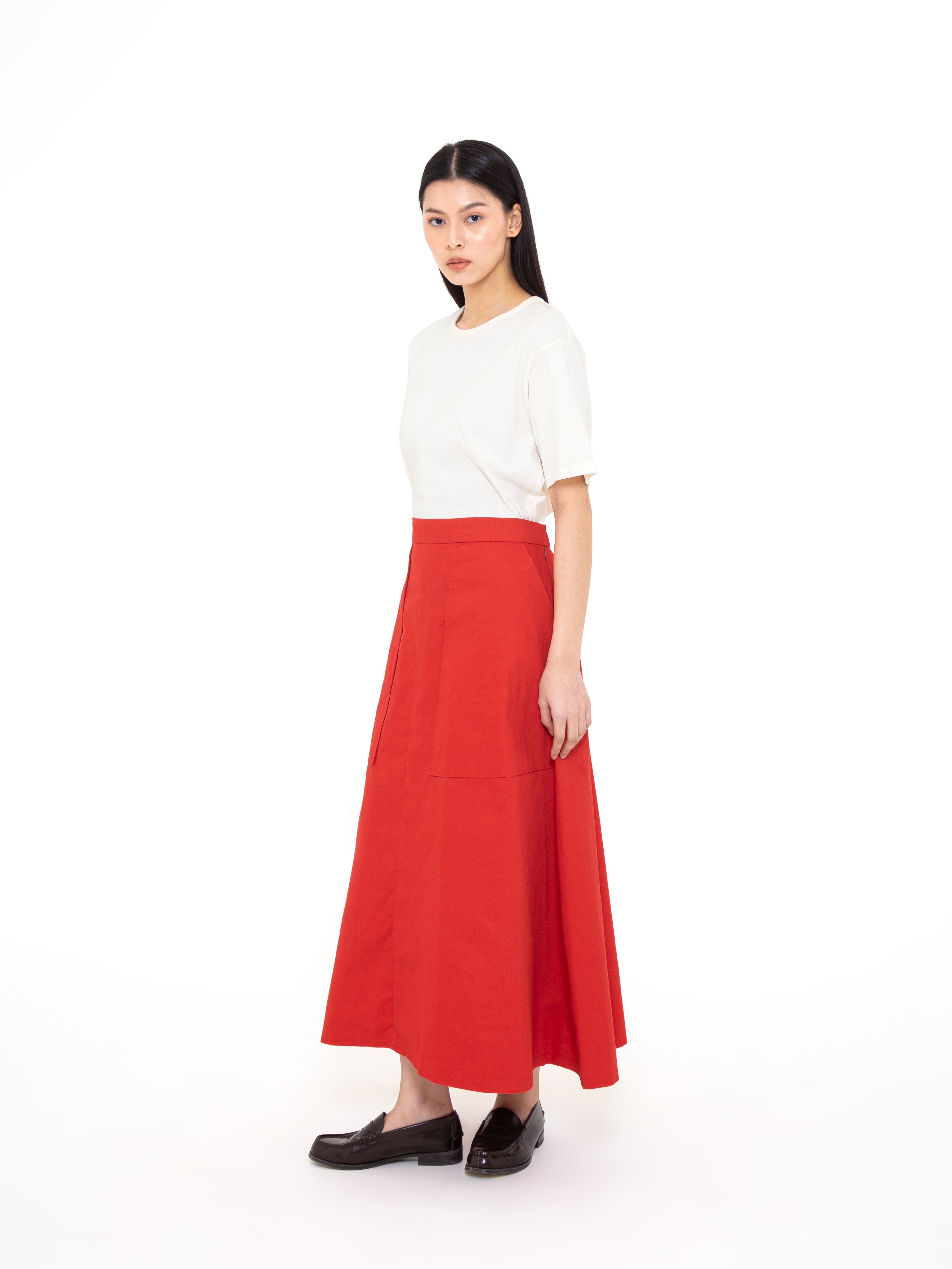 Luna Cotton Twill Skirt