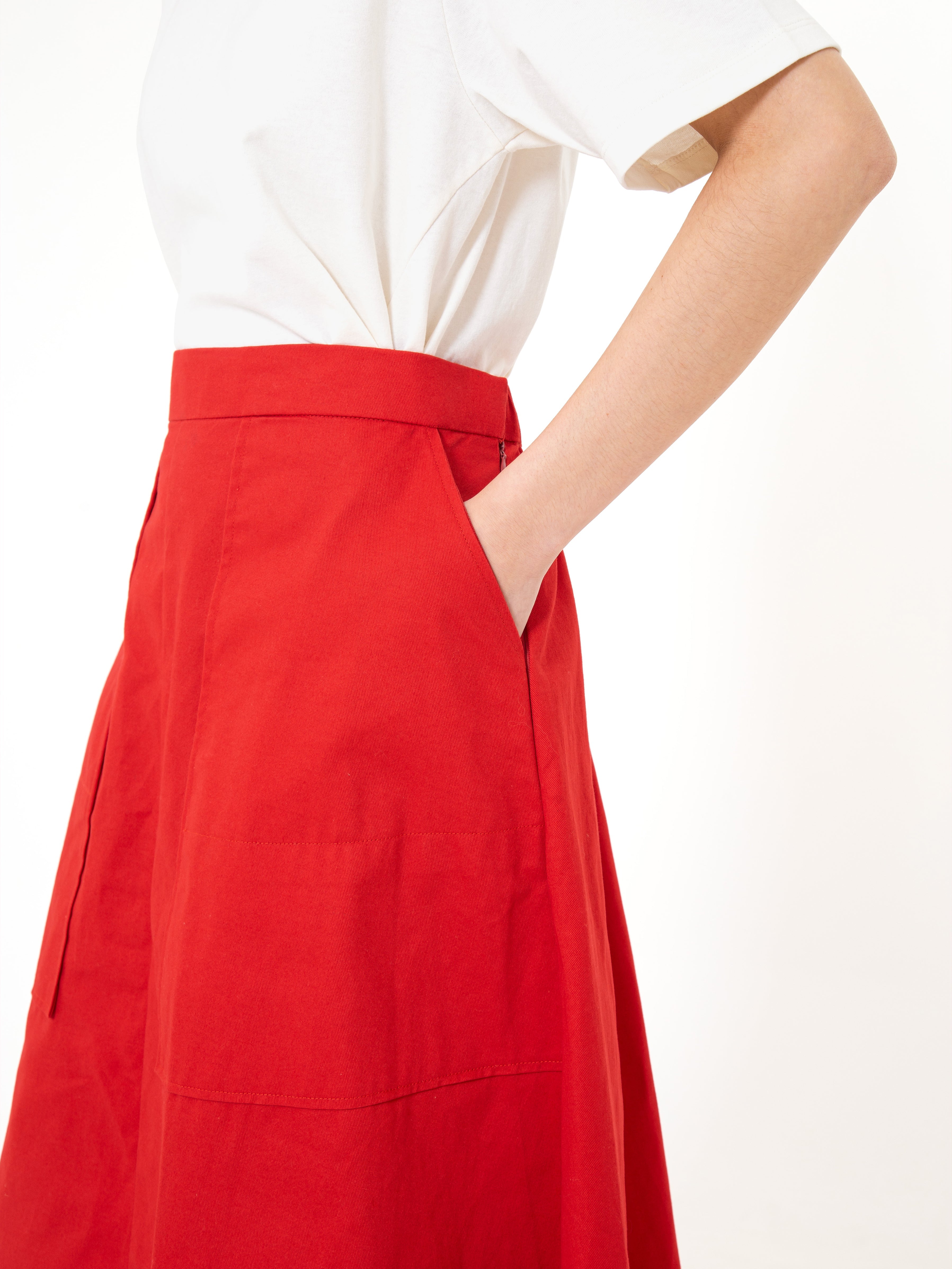 Luna Cotton Twill Skirt