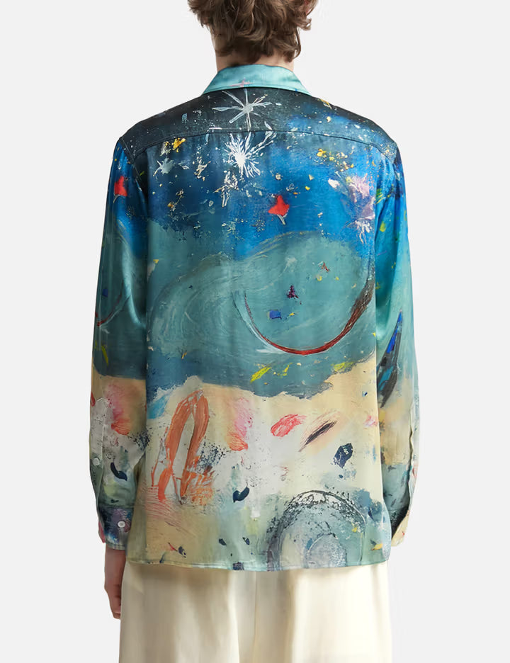 Book Page Silk Shirt