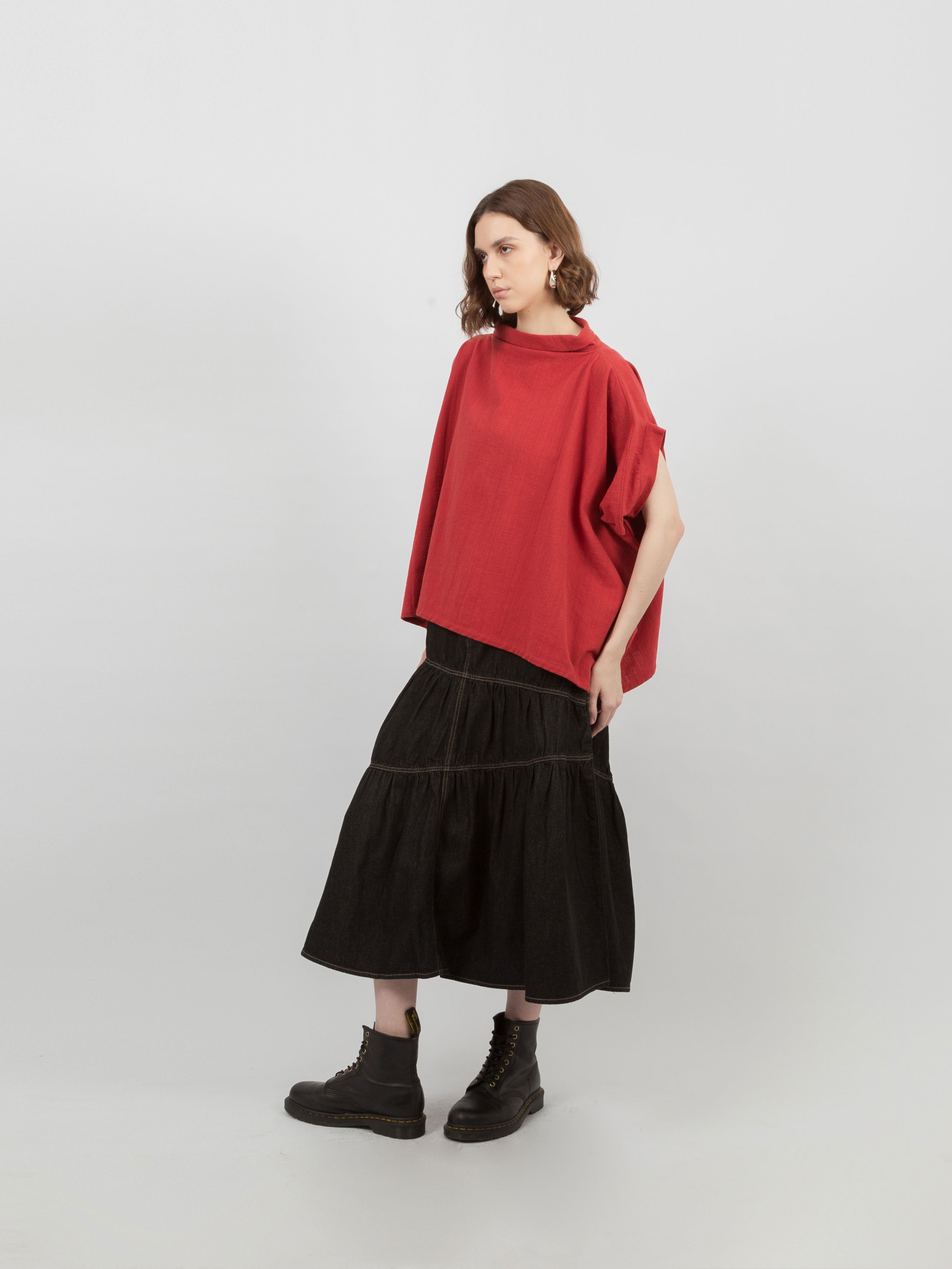 Cara Linen Poncho Top