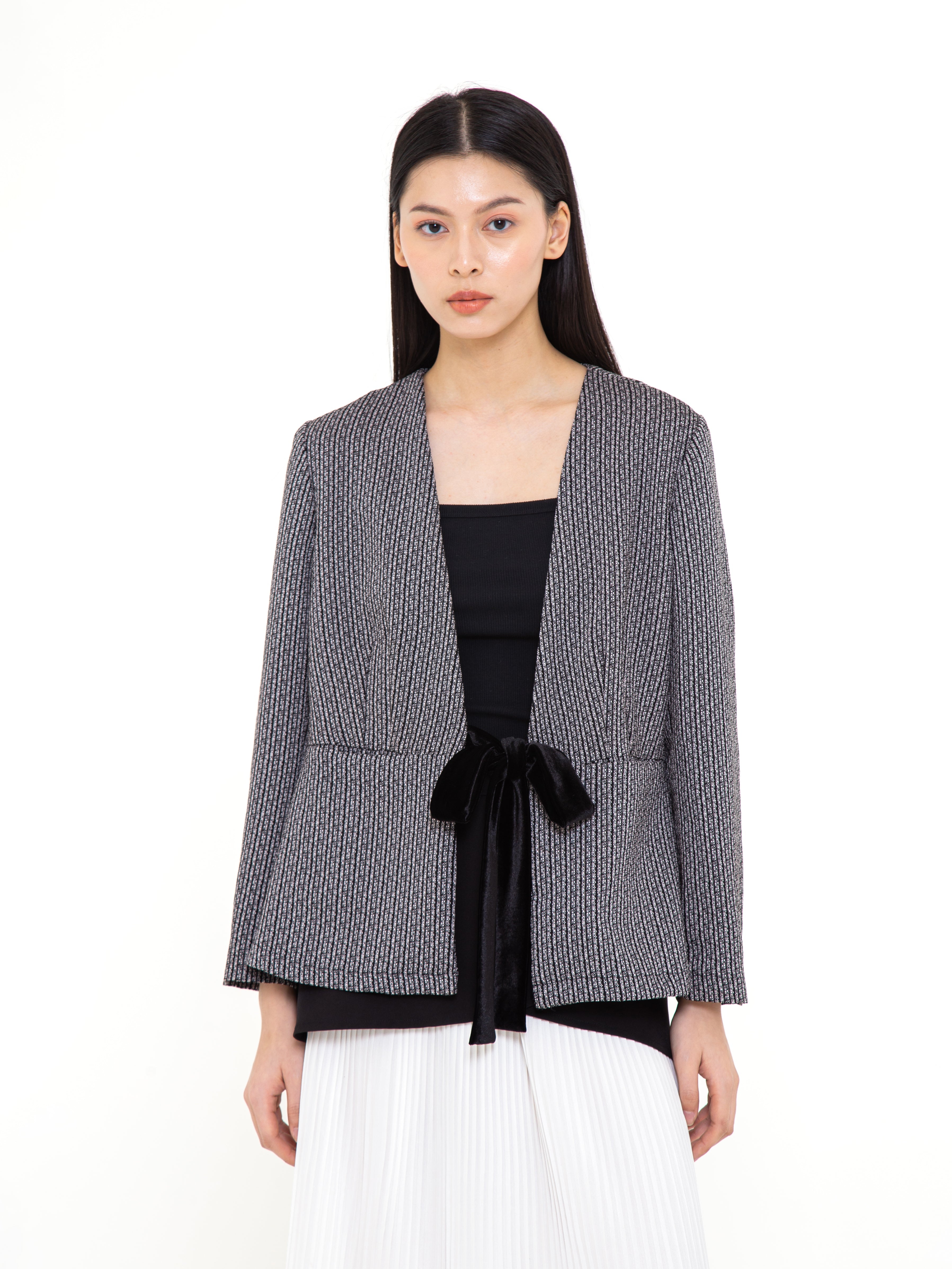 Zoe Tweed Unstructured Blazer