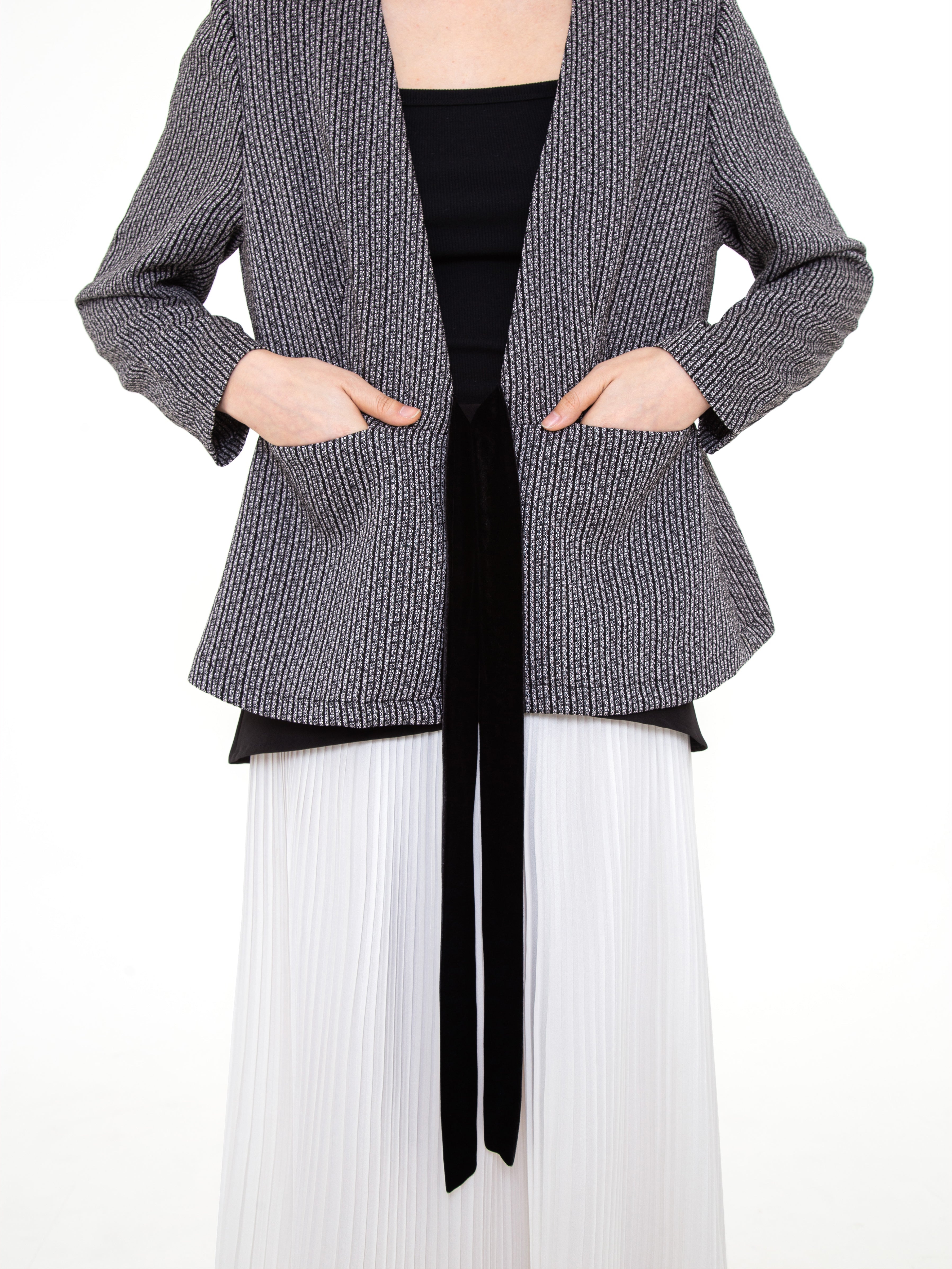 Zoe Tweed Unstructured Blazer