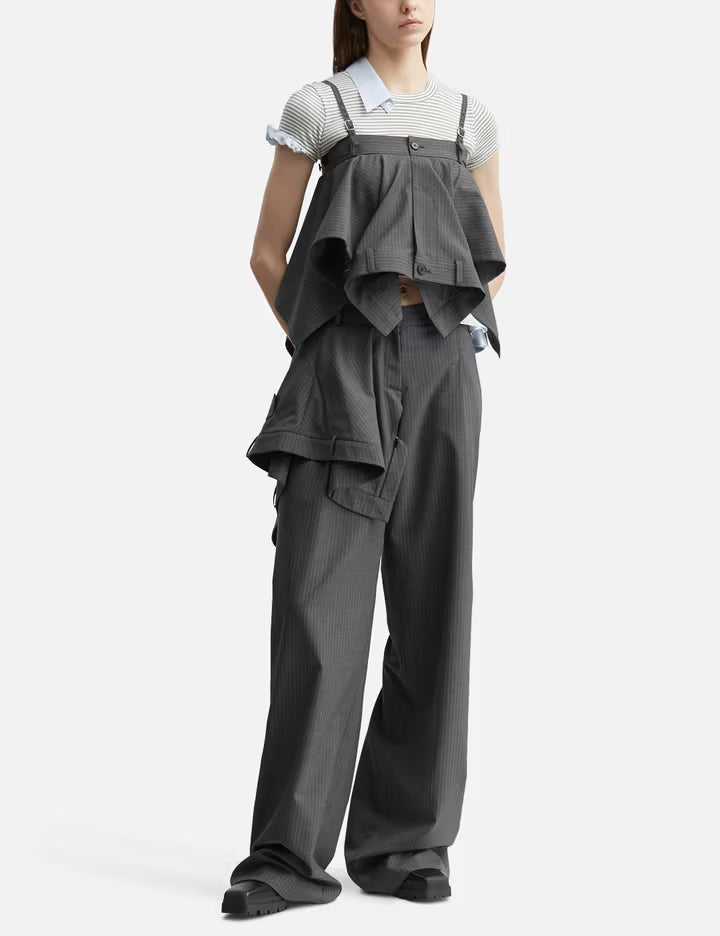 Pants Detail Flare Top