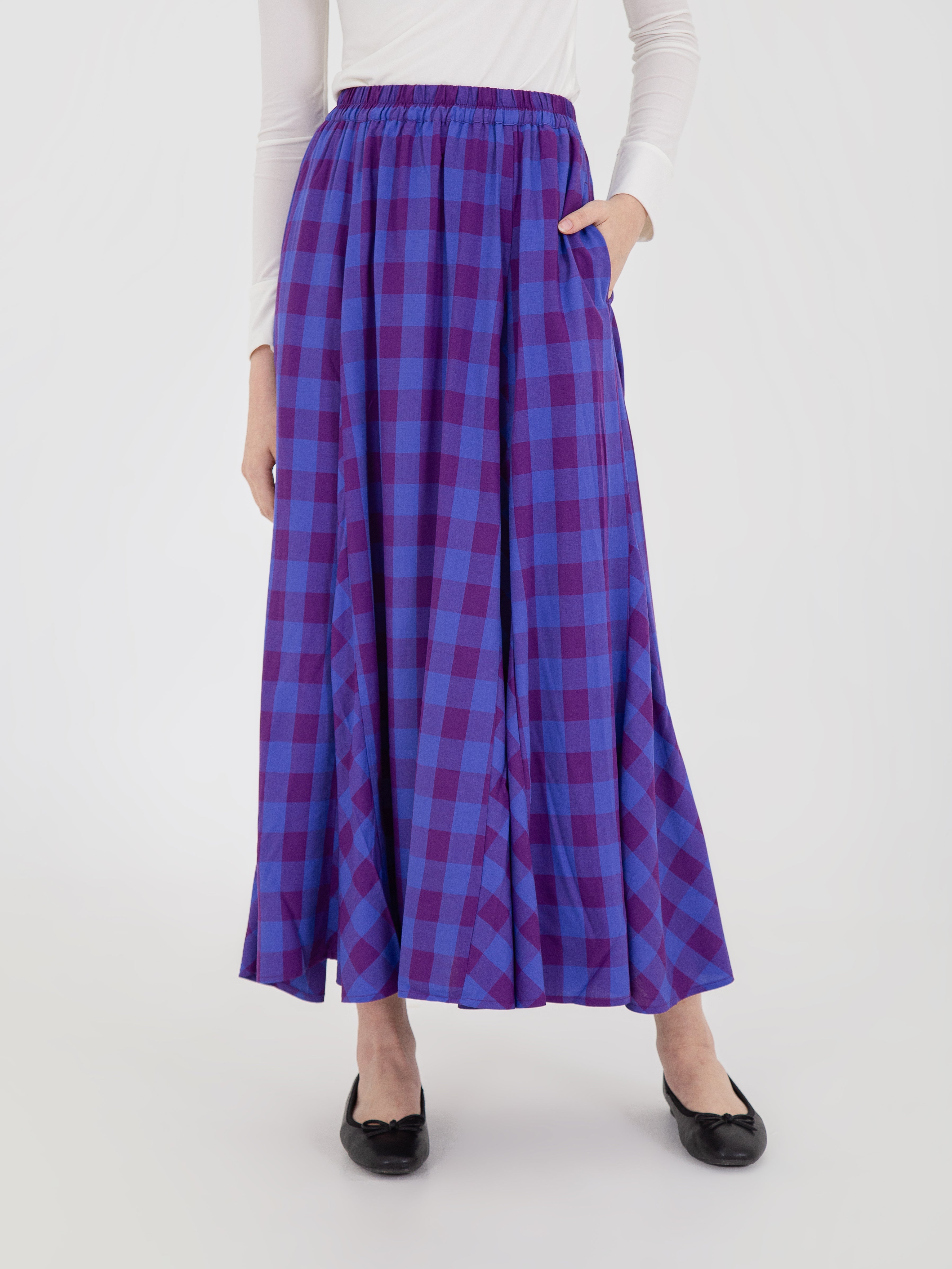 Hori Gathered Flare Skirt