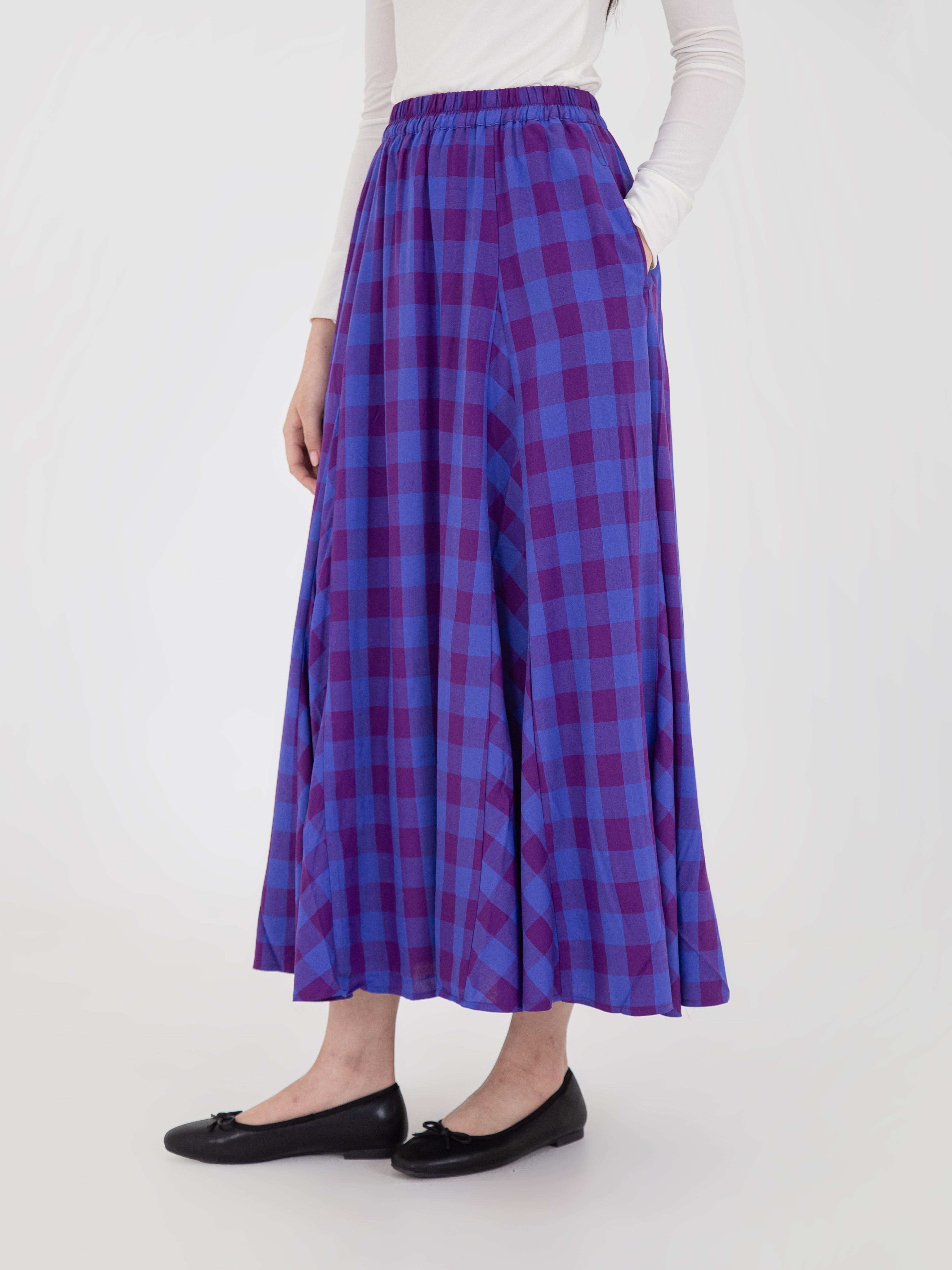 Hori Gathered Flare Skirt