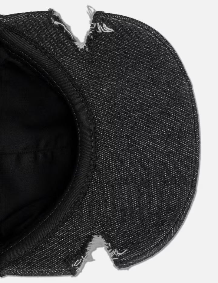 Quilted Denim Cut Cap