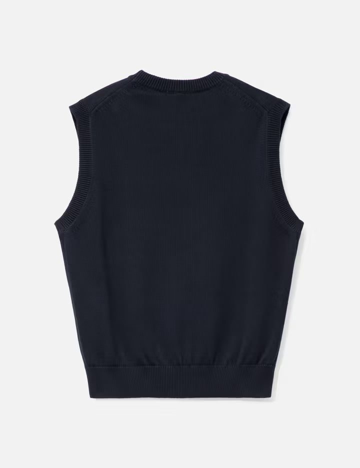 Cotton Jacquard Sweater Vest