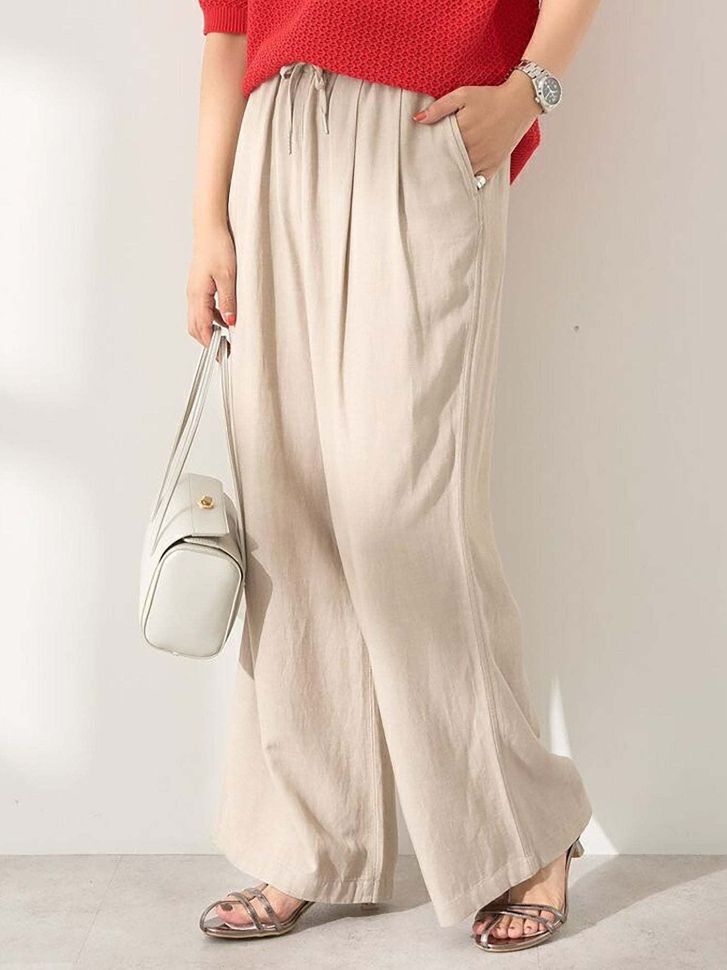 Nire Linen Wide Pants