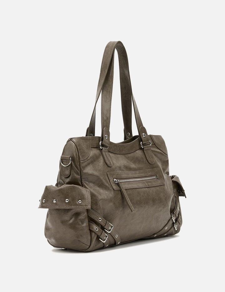 Stud Pocket Big Bag In Khaki