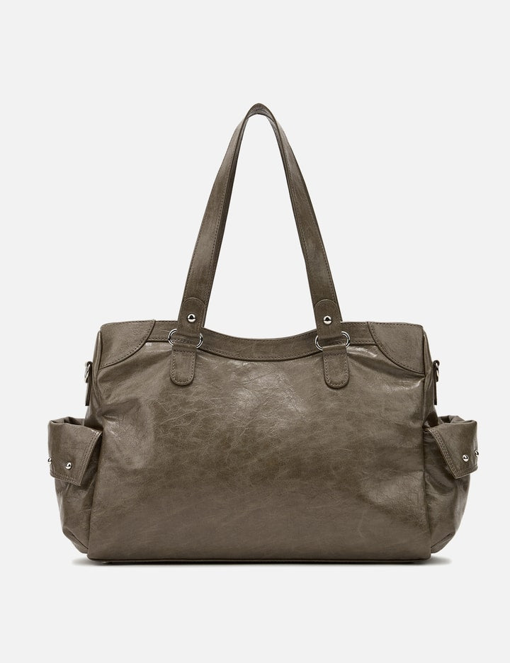 Stud Pocket Big Bag In Khaki