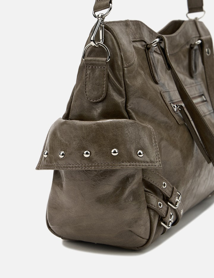 Stud Pocket Big Bag In Khaki