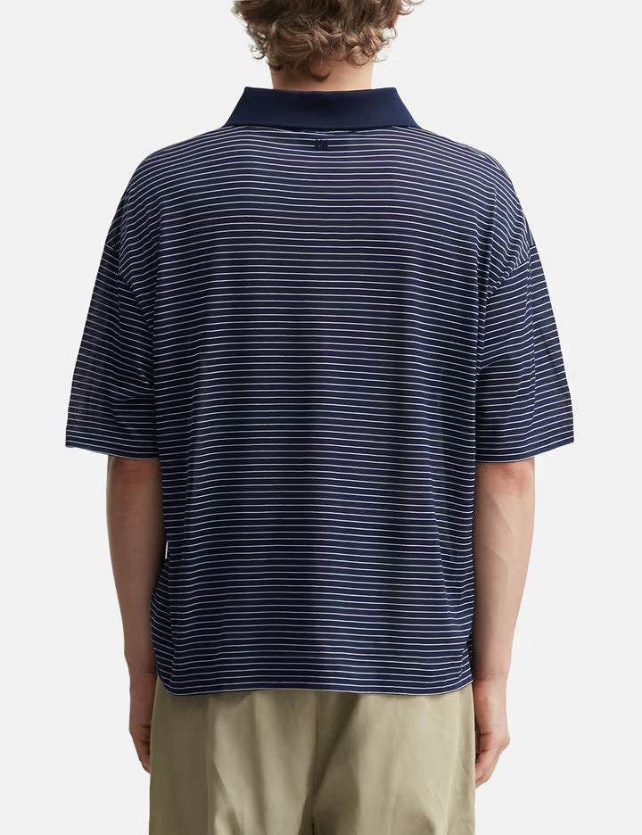 Cotton Striped Ami De Coeur Polo