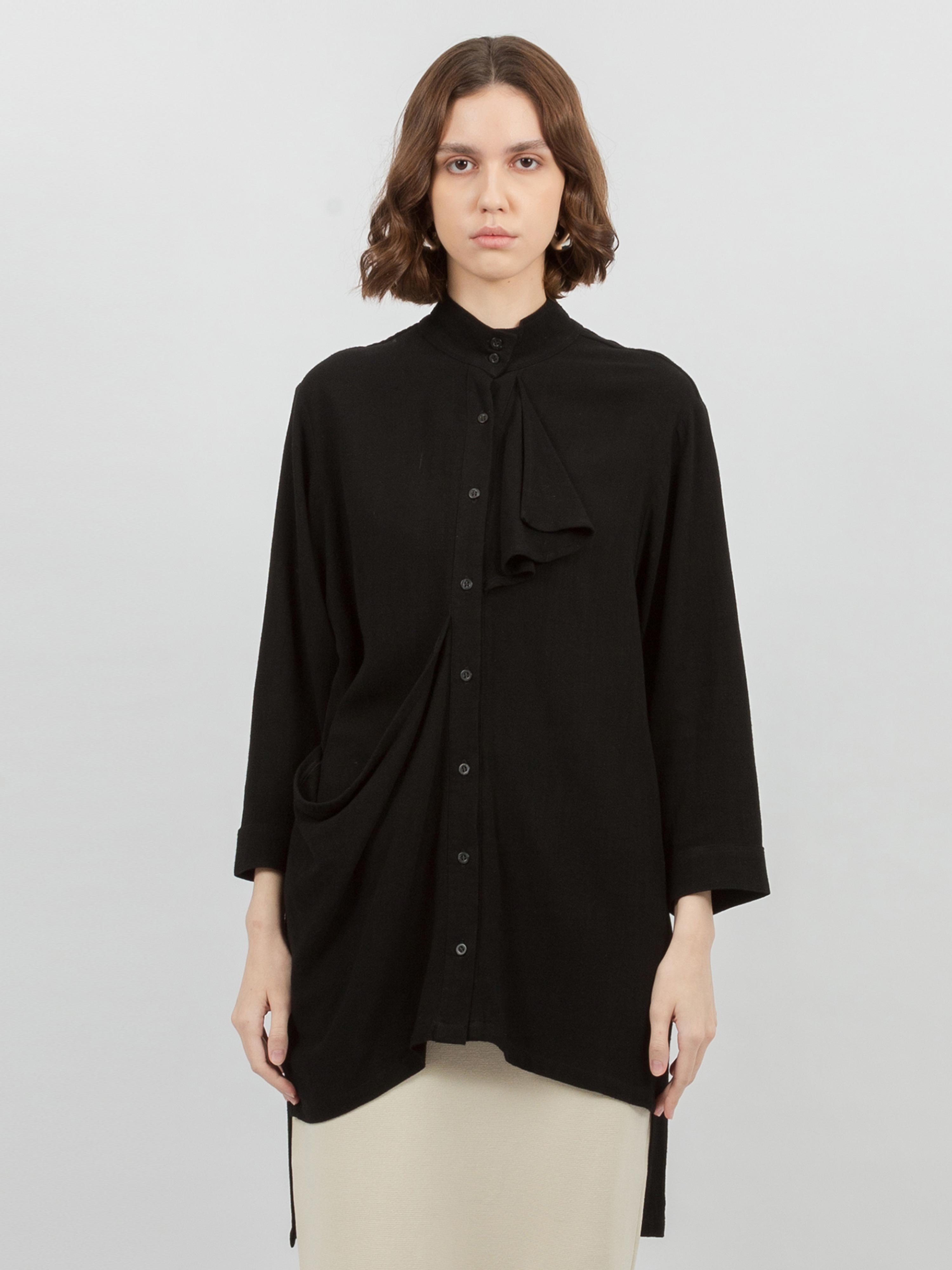 Chelsie Linen Asymmetric Shirt