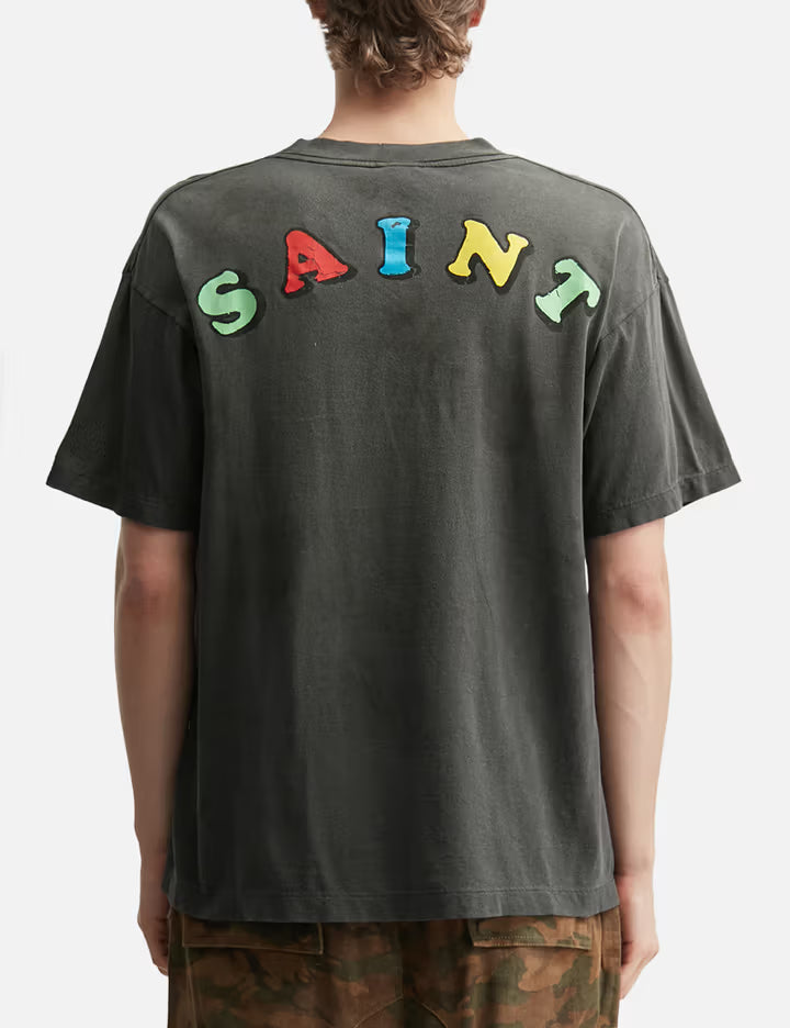 Saint Michael × Jamie Reid Vote For Light Short Sleeves T-Shirt