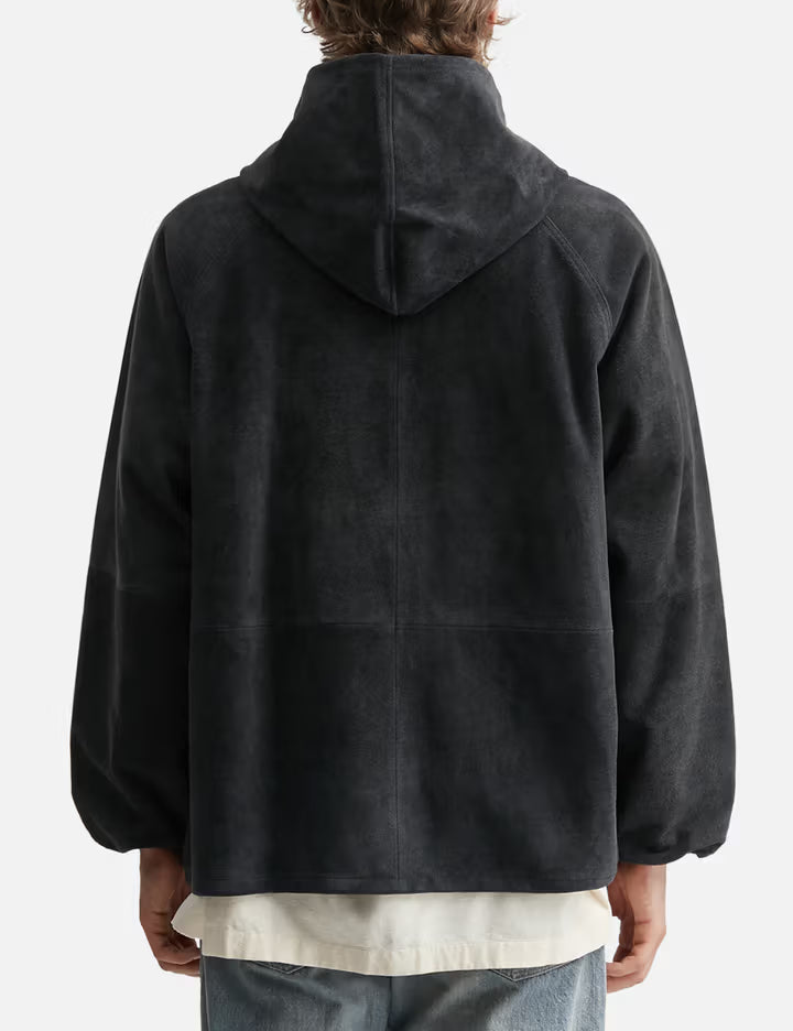 Goat Suede Hooded Jacket
