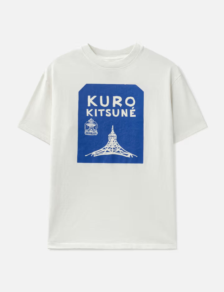 Maison Kitsuné X Kuro Tokyo-Paris Crossroads Vintage Wash Tee