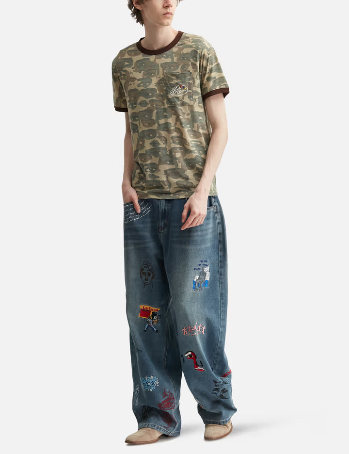 Face Camo Short Sleeve Shirt