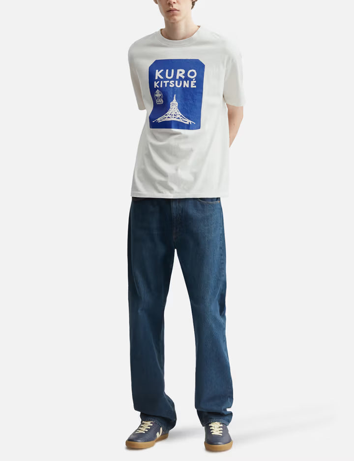 Maison Kitsuné X Kuro Tokyo-Paris Crossroads Vintage Wash Tee