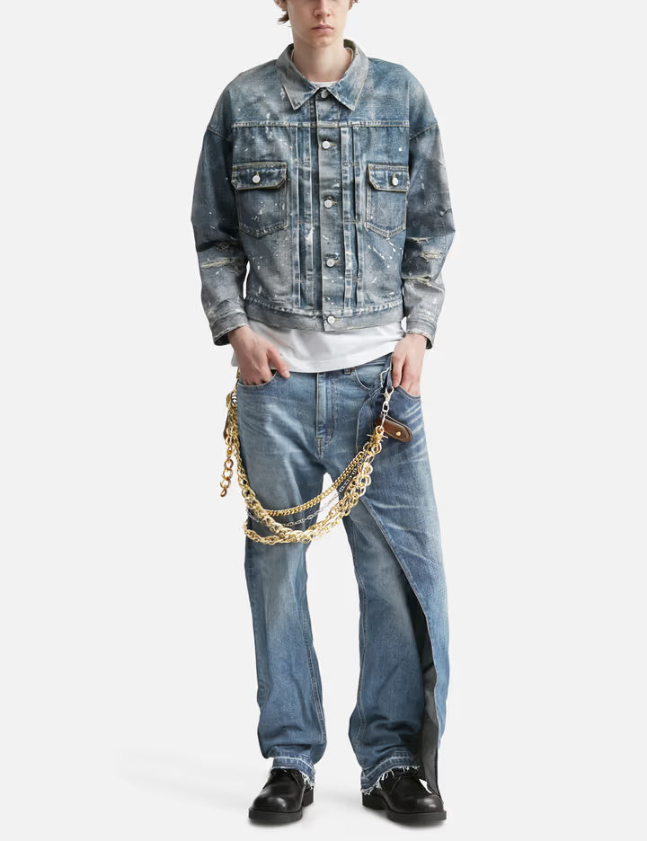 Junya Watanabe MAN X  Levi's Layered Jeans With Chains