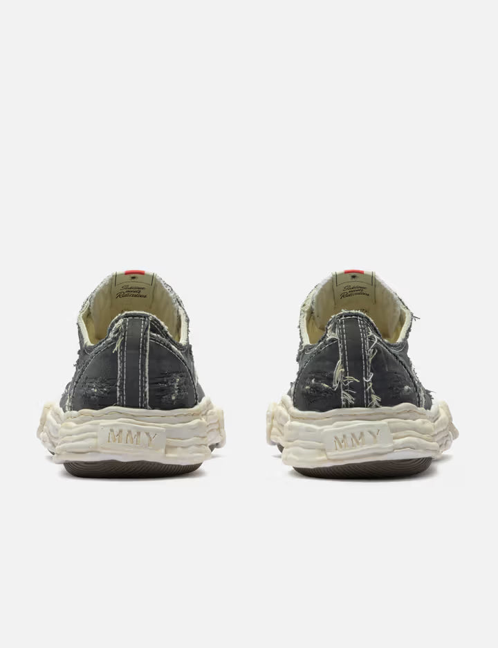 "PETERSON23" OG Sole Ripped Overdye Canvas Low-Top Sneaker
