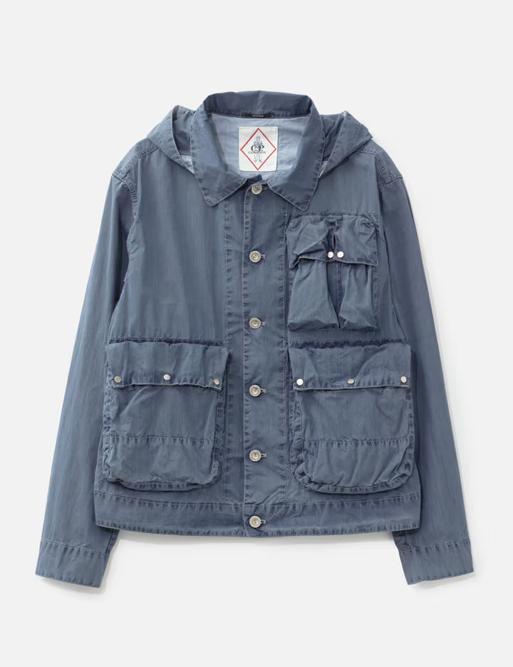 50 Fili Indigo Bleached Goggle Jacket