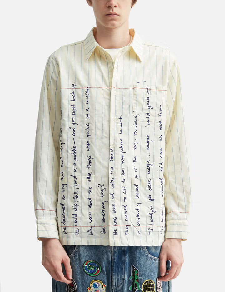 Paper Handwriting Overshirt
