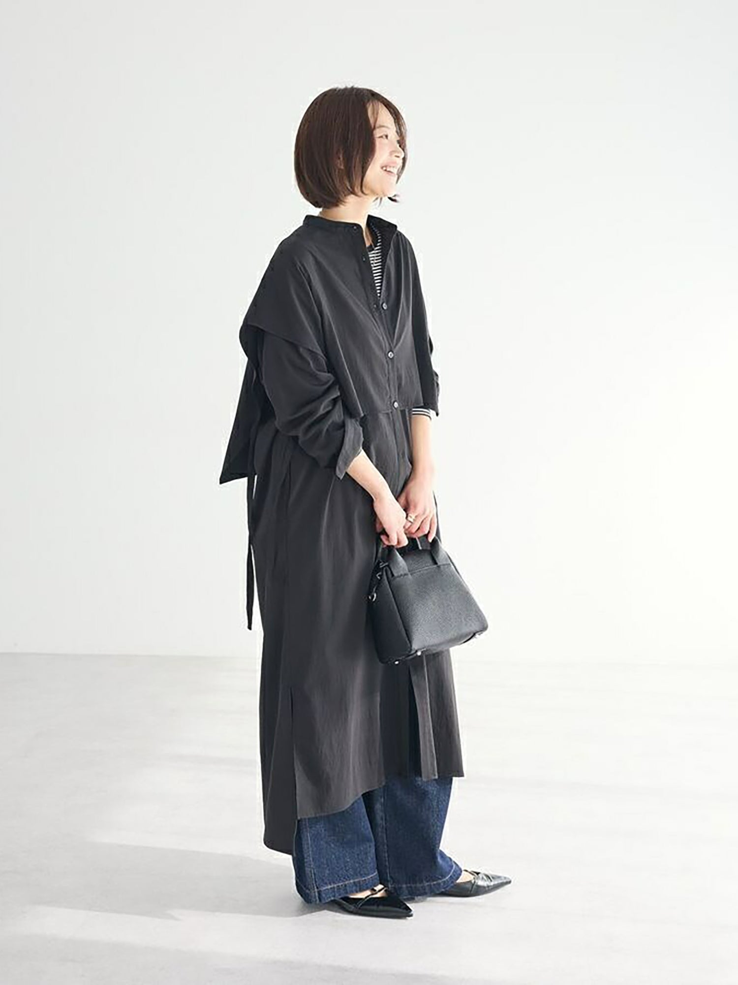 Kashi Layered Shirt Dress