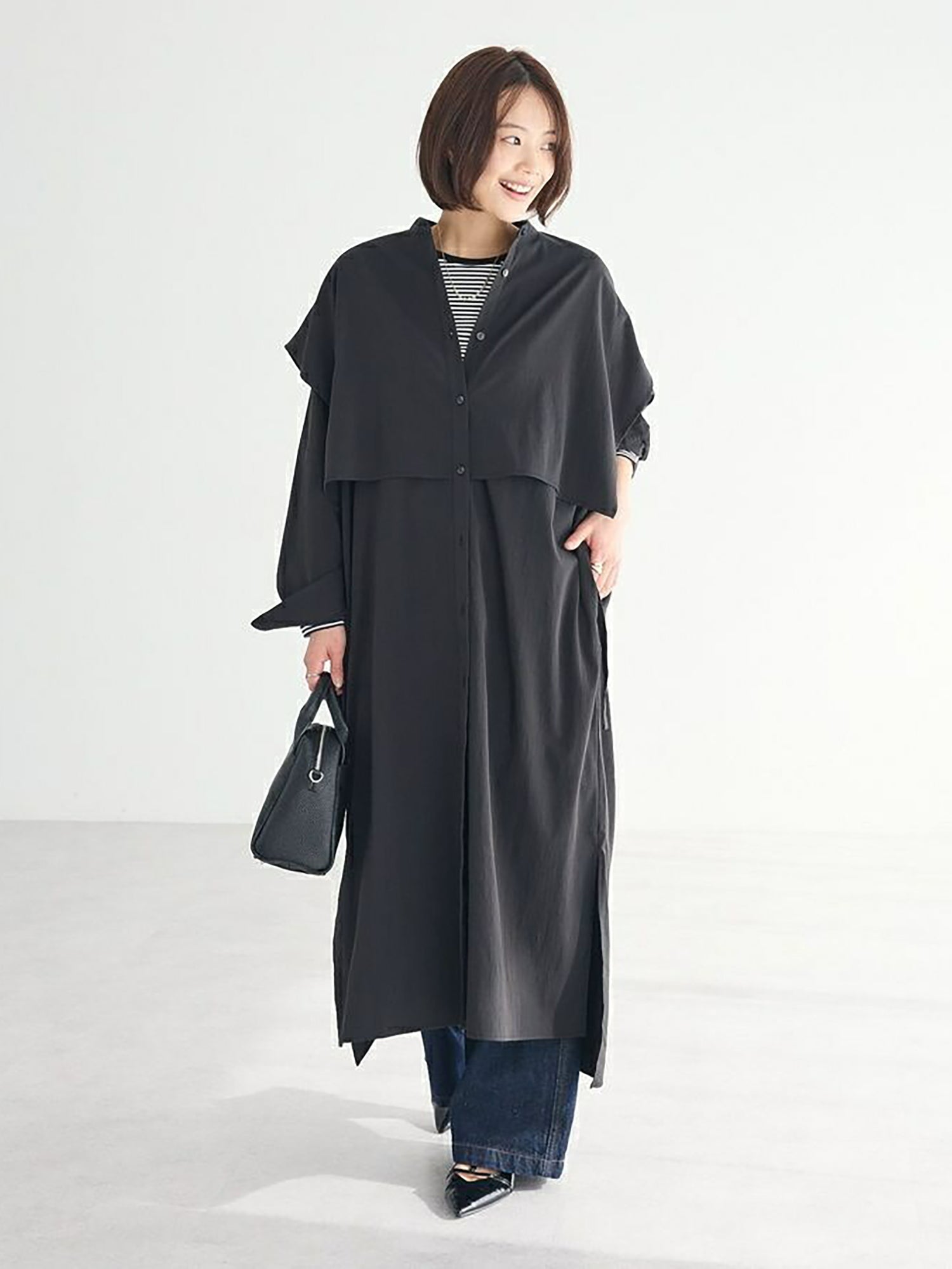 Kashi Layered Shirt Dress