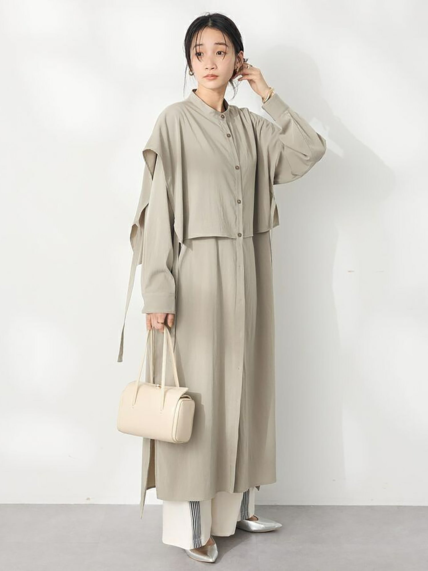 Kashi Layered Shirt Dress