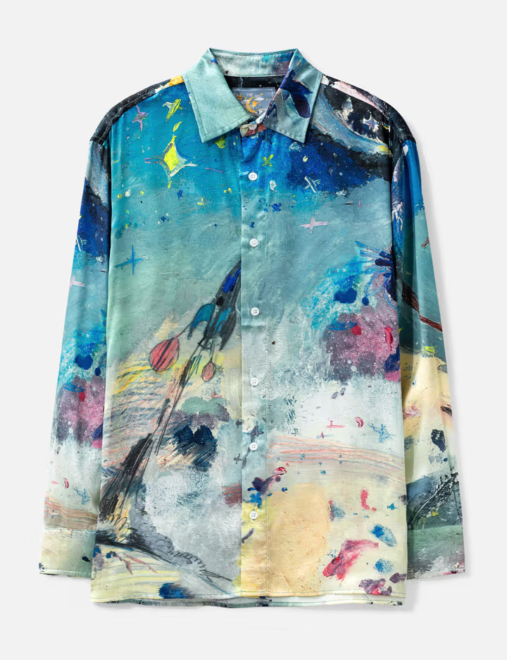 Book Page Silk Shirt