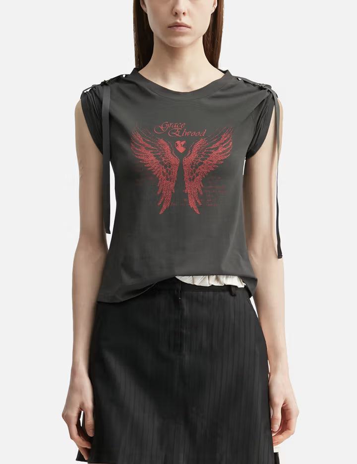 Grace Elwood Turned-Up Sleeve Tee