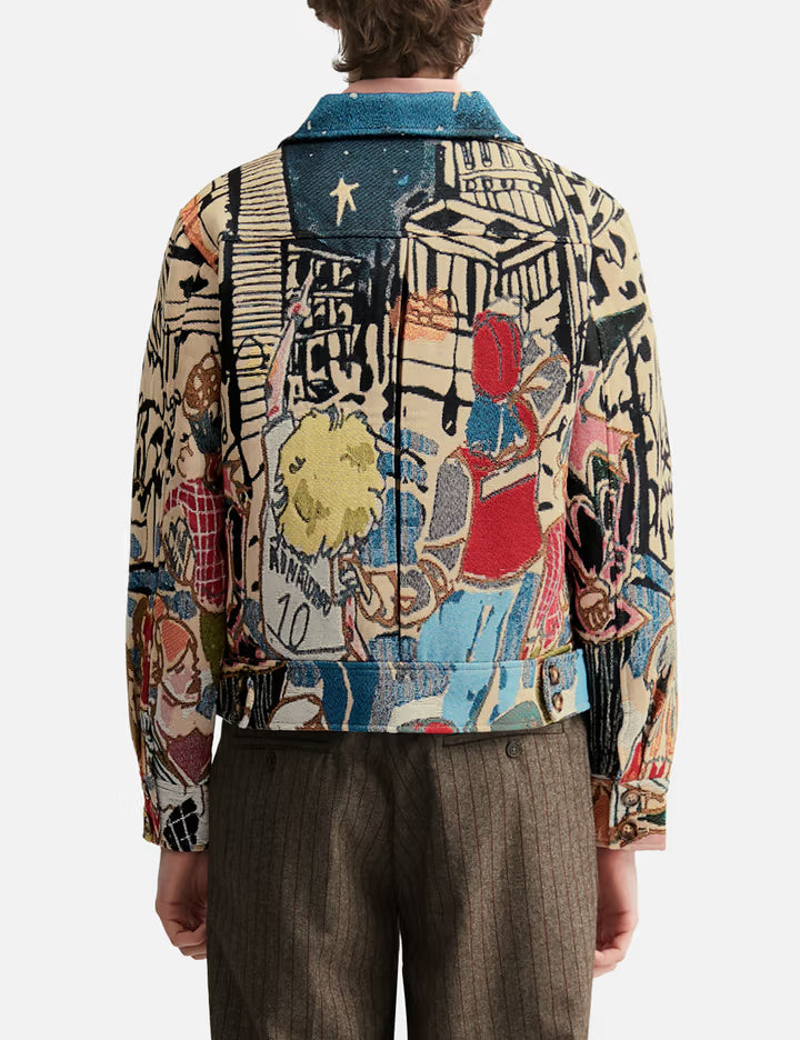 Jacquard Pocket Detail Jacket