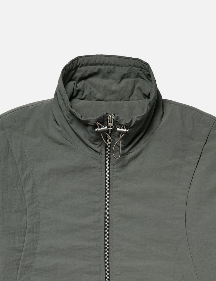 CHECK CONTRAST BOMBER JACKET CHARCOAL