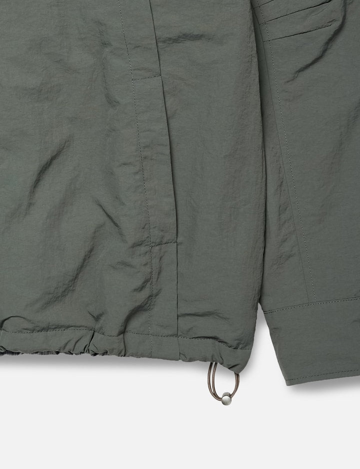 CHECK CONTRAST BOMBER JACKET CHARCOAL