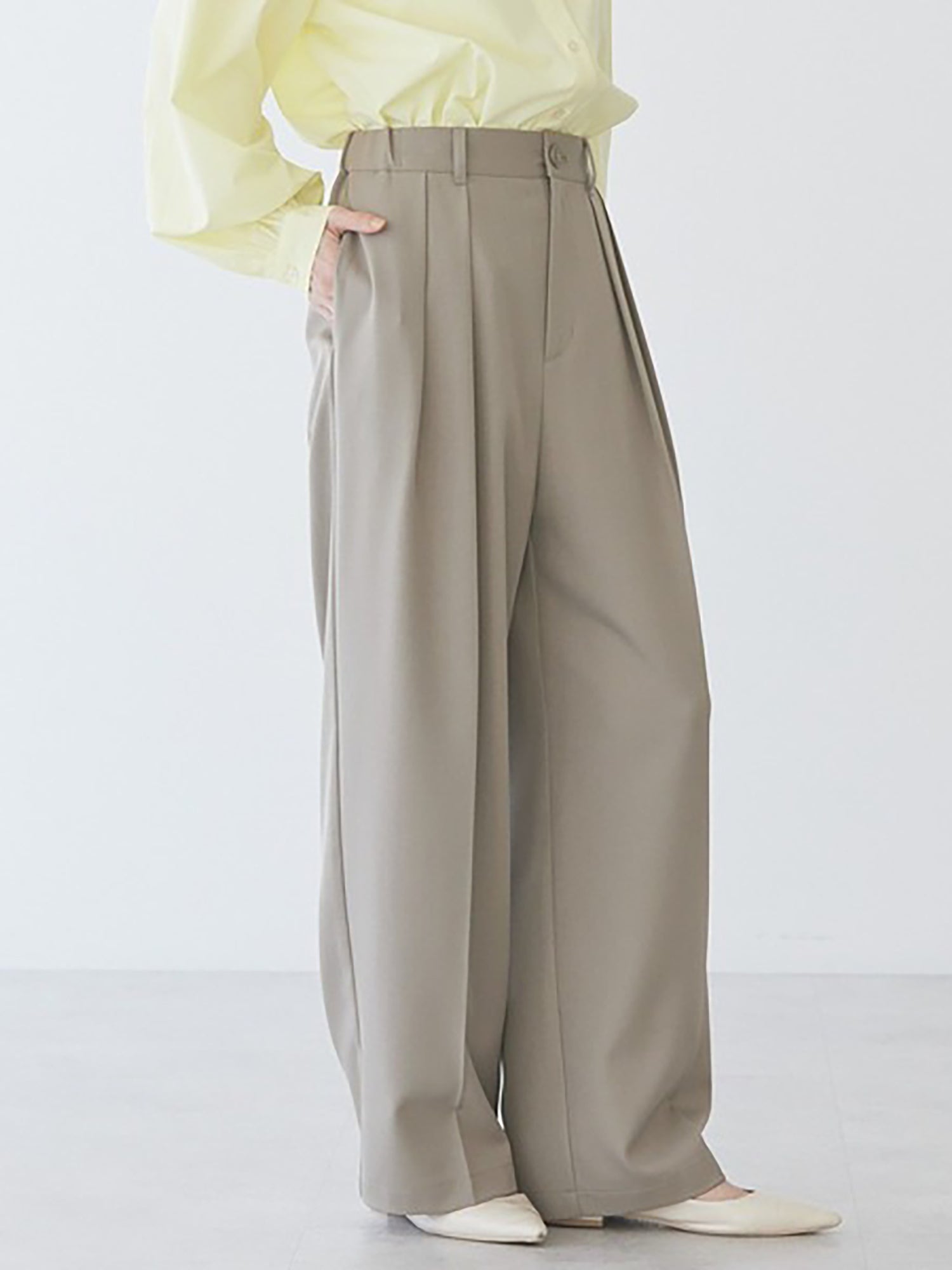 Sendan Tuck Wide Pants