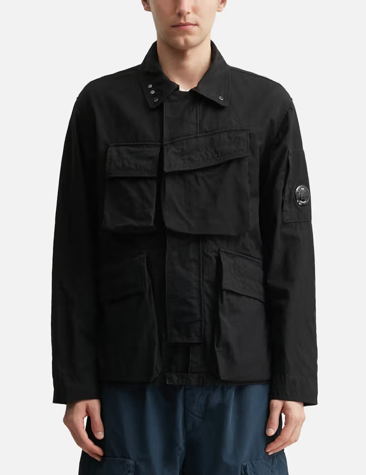 Twill Zip Lens Jacket