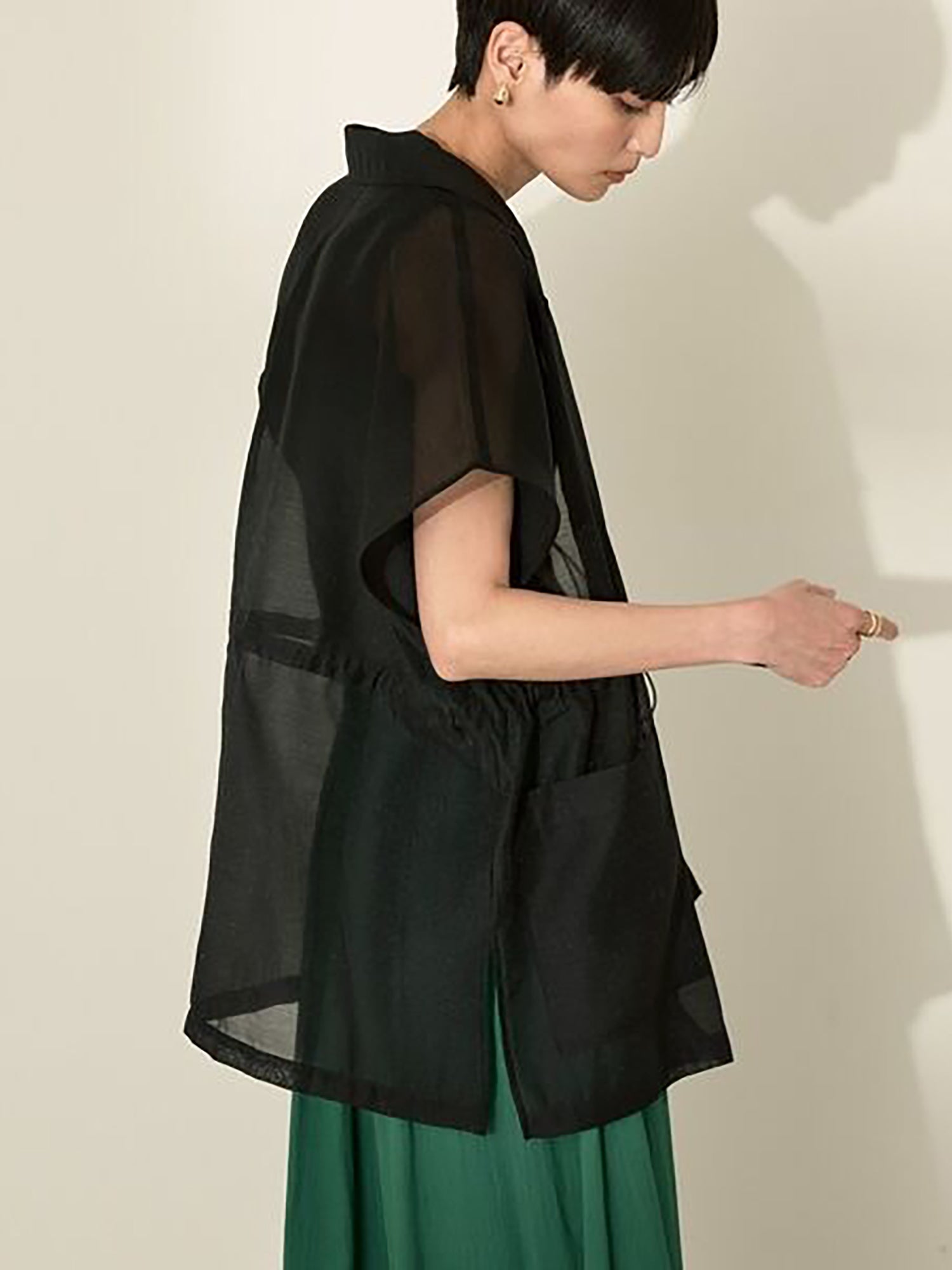 Enrai Sheer Tailored Vest