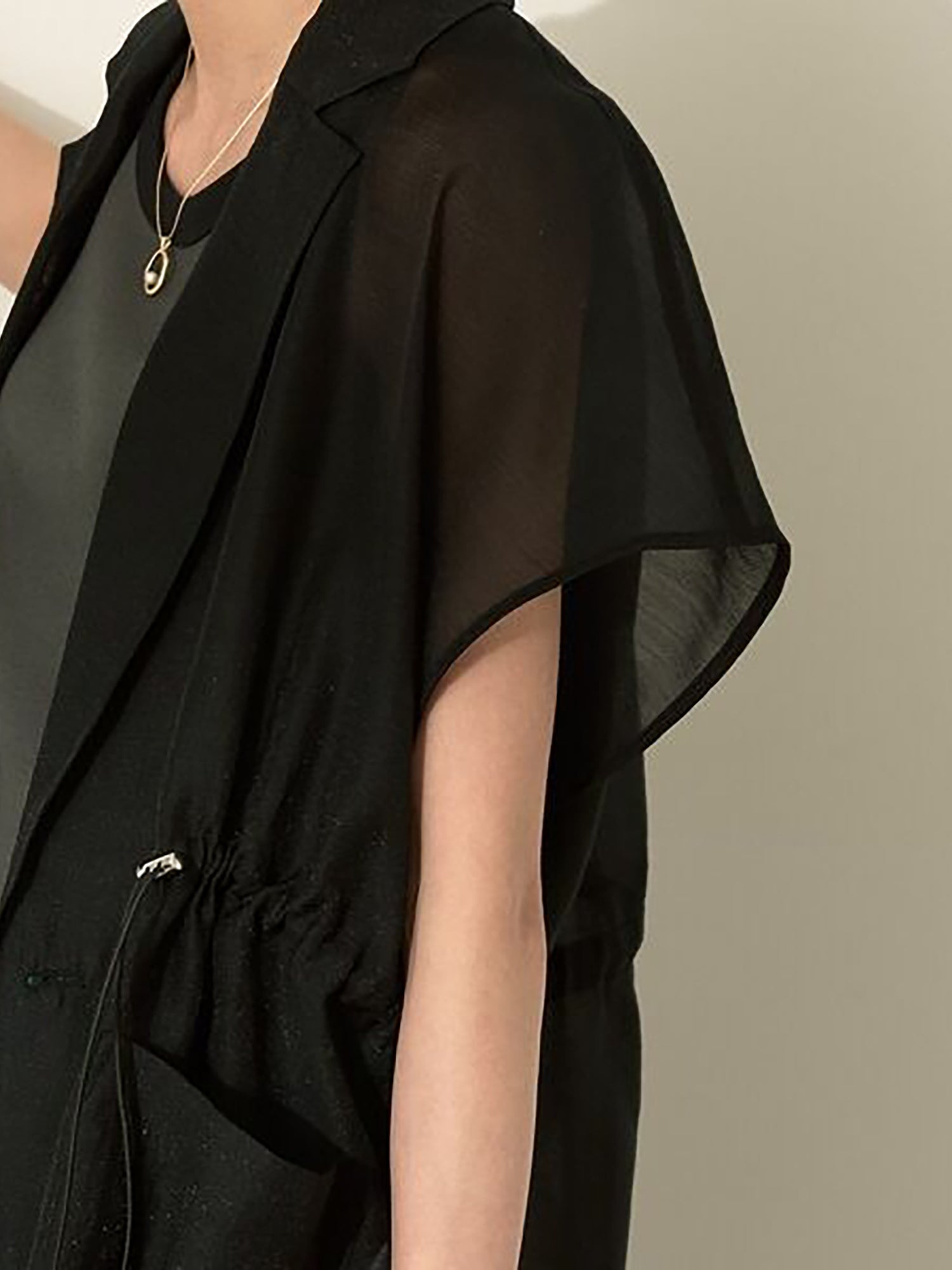 Enrai Sheer Tailored Vest