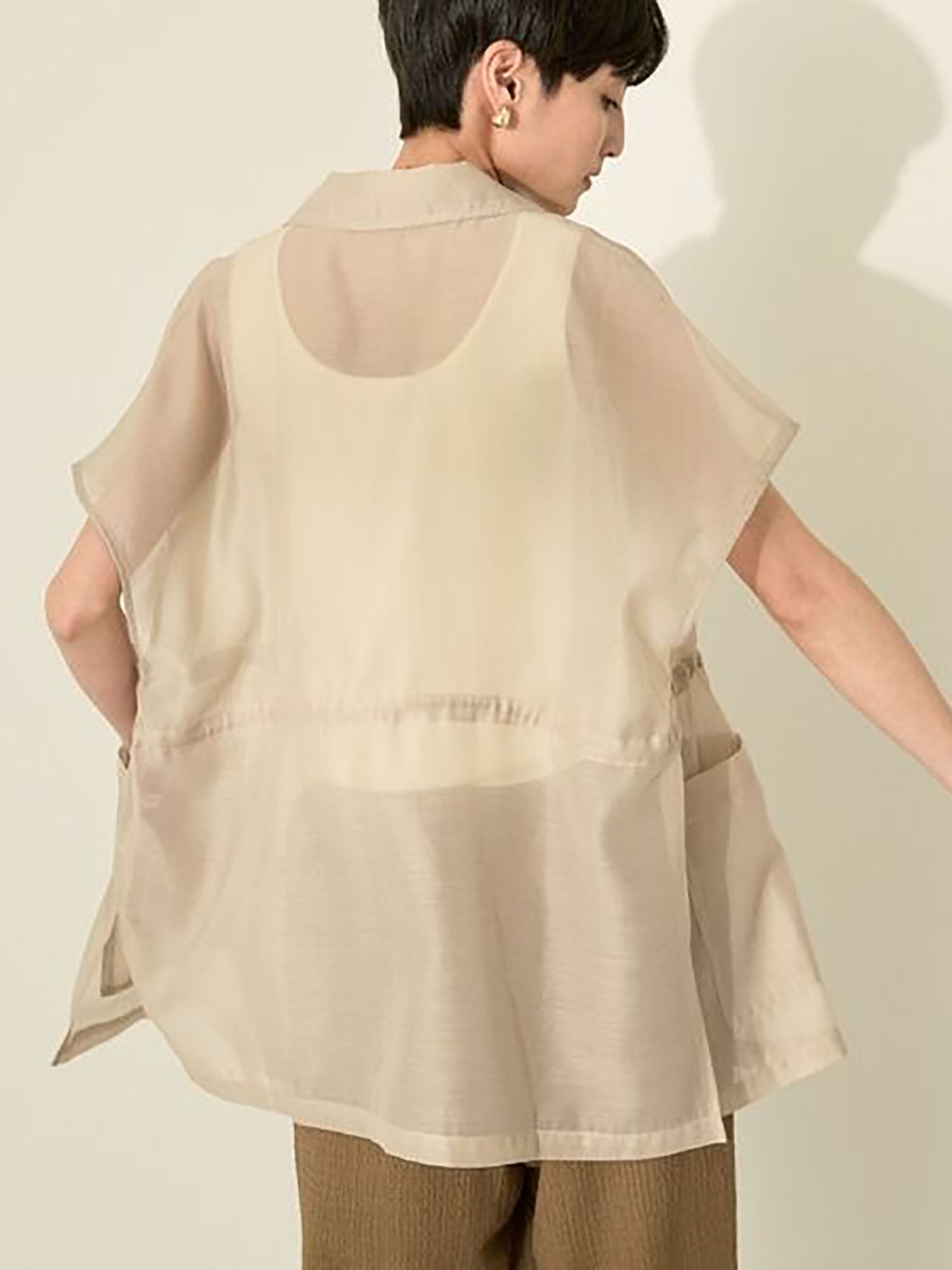 Enrai Sheer Tailored Vest