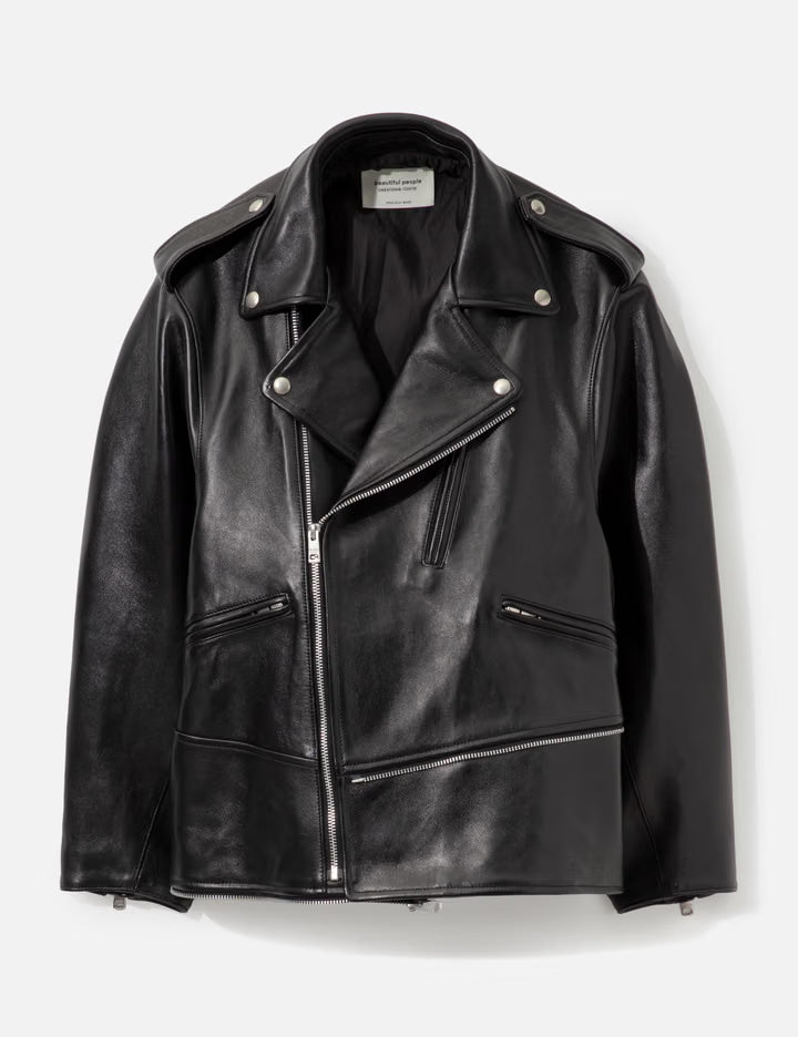 Double-End Vintage Leather Gt Riders Jacket
