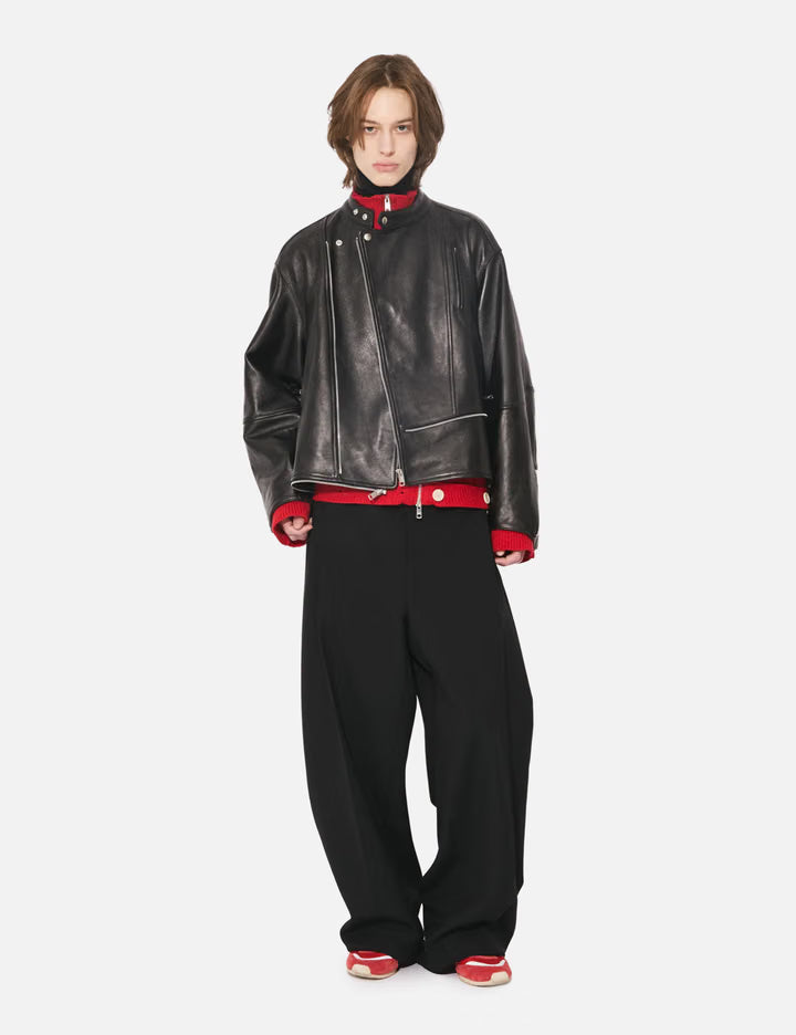 Double-End Vintage Leather Gt Riders Jacket