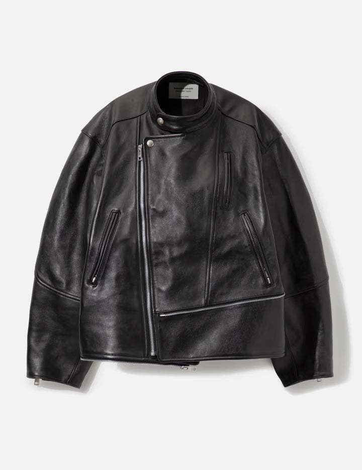 Double-End Vintage Leather Gt Riders Jacket