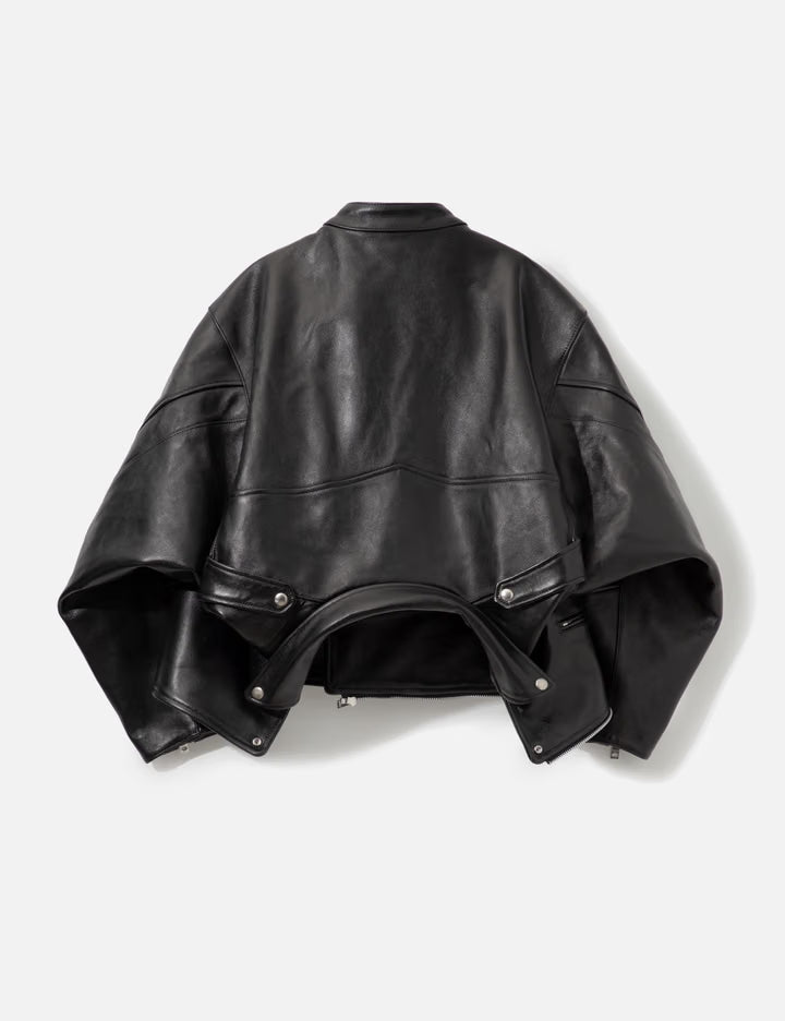 Double-End Vintage Leather Gt Riders Jacket