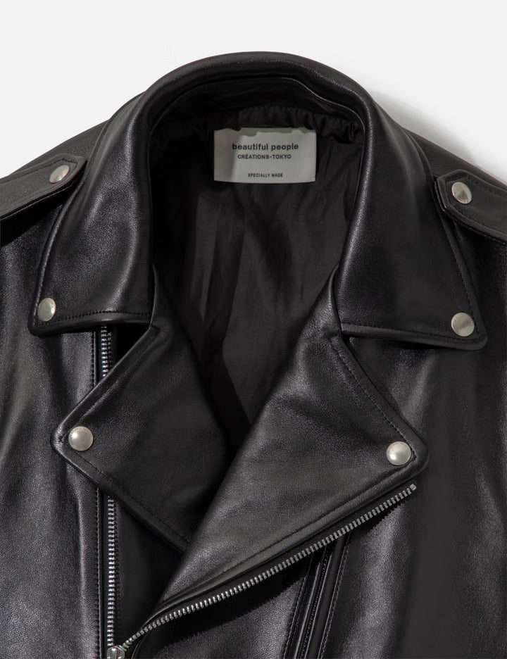 Double-End Vintage Leather Gt Riders Jacket
