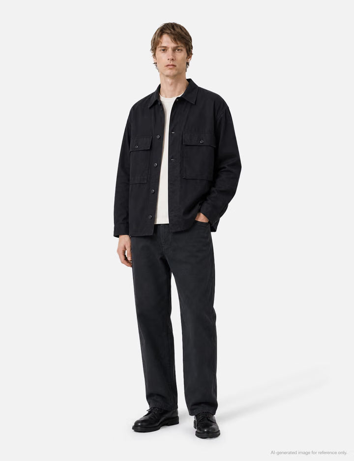 Cotton Satin Field Shirt Jacket