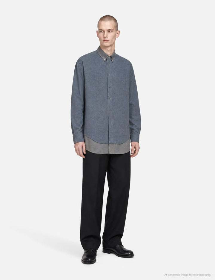 Double-Layered Cotton Shirt
